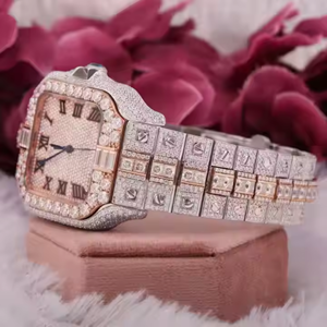 Precio al por mayor marca superior VVS incoloro Moissanite Hip Hop reloj mecánico para mujer moderno personalizado Iced Out relojes de pulsera - Product Image 4