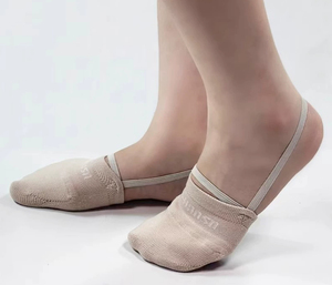 Chaussures d'orteil de gymnastique rythmique pour filles et femmes enfants et adultes anti-dérapant Ballet danse lyrique demi-chaussures - Product Image 4