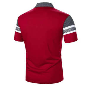 Polos transpirables de tela de algodón de nuevo estilo para hombres, ropa informal al por mayor, polos de manga corta con estilo para adultos - Product Image 3