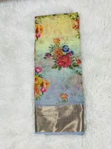 Hermoso Sari impreso digital Kanchi Kota - Product Image 3