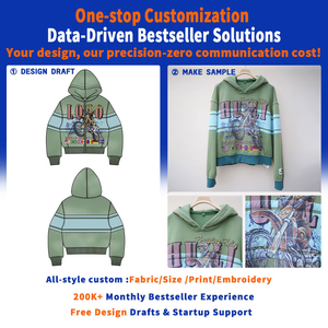 Huili Oem coton épais lavé à l'acide Vintage sweats à capuche hommes logo personnalisé imprimé broderie Double couche fermeture éclair à capuche - Product Image 3