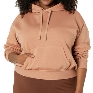 Nuevo diseño de peso ligero profesional de las mujeres sudaderas con capucha al por mayor de manga completa de ropa de invierno Drop-hombro sudaderas con capucha para las mujeres - Product Image 1