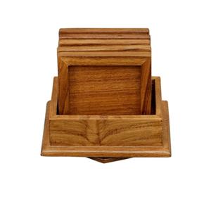 Dessous de verre en bois de haute qualité, design moderne, finition naturelle brillante, tapis et tampons de cuisine utilisés pour la restauration - Product Image 1