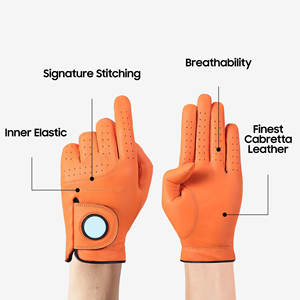 Guantes de Golf de Piel de Oveja Suave a Todo Color, Transpirables, con Logotipo Personalizado, para Todo Tipo de Clima - Product Image 2