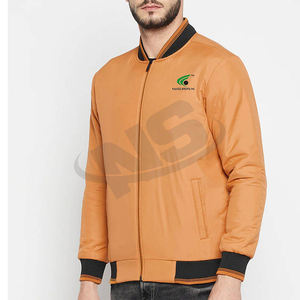 Vente en ligne Veste Letterman de couleur unie de qualité supérieure pour les hommes vêtements d'hiver uniques dernière conception de vêtements de mode de rue - Product Image 3