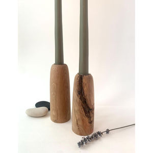 Portavelas de Material de madera creativo Mesa de último diseñador Portavelas de madera decorativo Candelabro para suministros de hotel en casa - Product Image 6