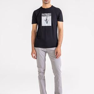 T-shirt en coton pour homme, exportateur OEM |   T-shirt uni personnalisé 2026, streetwear, 100% coton, faible MOQ, livraison rapide, vente en gros à bas prix - Product Image 5