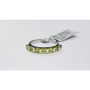 Women's Natural Tanzanite <b>Ring</b> in <b>925</b> Sterling <b>Silver</b> Princess Cut Diopside Geometric Pattern Everyday Wear by Shah Gems - Product Image 6