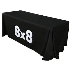 Publicidade Promocional Impresso 8ft Table Runner Throw Cover Business Custom Event Trade Show Toalha De Mesa