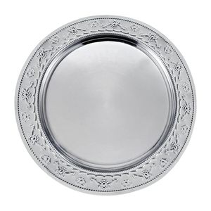 Placa de cargador de metal con estilo moderno para decoración de banquete de boda de lujo con configuración de mesa de comedor elegante única - Product Image 2