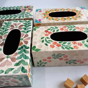 Portarrollos de papel hecho a mano de origen vietnamita para la organización moderna de la mesa de la sala de estar y decoración elegante para el escritorio de la oficina - Product Image 4