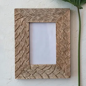 Marco de Fotos de Madera Tallada Antiguo para Póster, Cuadro, Foto, Marco de Fotos para Colgar en la Pared con Soporte para Regalo a Precio de Mayoreo - Product Image 3