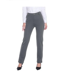 Fait sur mesure coton femmes robe pantalon plat droit bureau formel affaires robe pantalon fonctionne porter dames réunion décontracté respirant - Product Image 3