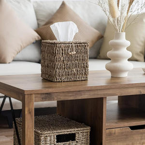 El precio más bajo, soporte de pañuelos de algas marinas sostenibles, accesorios de cocina, servilleteros de rafia hechos a mano - Product Image 6