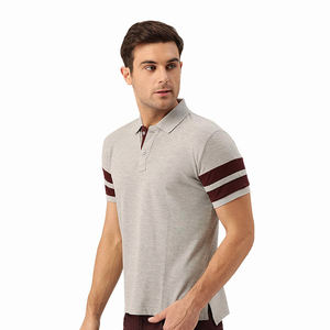 Best Quality Gray Color Polo Shirt for Men's Short Sleeve Turn Down Collar Shirt With Customized Logo and Design - Product Image 4