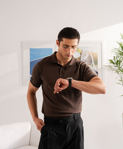 Breathable Choclate Summer Quick Dry Tactical Polo Short Sleeves T <b>Shirt</b> for Men - Product Image 3