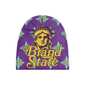 Hot Winter Collection Gorro con patrón bordado 3D personalizado con estampado de sublimación de invierno para un aspecto elegante - Product Image 3