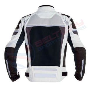 Veste en cuir de course de moto personnalisée unisexe en cuir véritable de haute qualité pour veste de course - Product Image 2