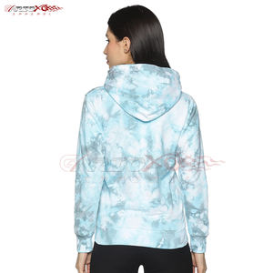 เสื้อฮู้ดผู้หญิงสำหรับฤดูใบไม้ร่วงและฤดูหนาว ผ้าทอพิมพ์ลายมัดย้อม มีโลโก้ด้านหน้า เนื้อผ้าระบายอากาศได้ดี เหมาะสำหรับออกกำลังกายและสวมใส่ลำลอง - Product Image 2