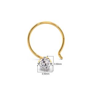 Elegant Indian Style 18K Yellow Gold Diamond Studs Classic Women's Engagement Gift Daily Wear Wedding IGI Certified Natural - Product Image 3