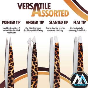 Chuyên nghiệp thép không gỉ nhíp mặt mụn đầu đen và mọc ngược tóc Remover Công cụ khai thác cho estheticians - Product Image 2