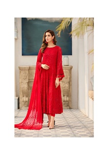Trajes bordados Zari para mujer, Colección Formal de 3 piezas cosida, últimas mujeres, trajes Punjabi indios de Pakistán, ropa de diseñador - Product Image 3