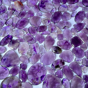 Cabochon d'améthyste naturelle Lot de gros pierre d'améthyste au poids avec différentes formes et tailles pour la fabrication de bijoux - Product Image 1