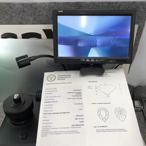 เพชร D'VINS JEWELS รุ่นขายดีที่สุด VS1 น้ำหนัก 0.1 กะรัต-0.4 กะรัต เพชรหลวมทรงกลมเจียระไนแบบบริลเลียนท์ ผลิตในห้องปฏิบัติการ สีแฟนซีอ่อน - Product Image 4