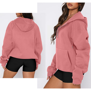 Sudaderas con capucha bonitas de algodón coreano degradado de manga larga diarias gráficas, sudaderas de cuello redondo de moda para mujer - Product Image 5
