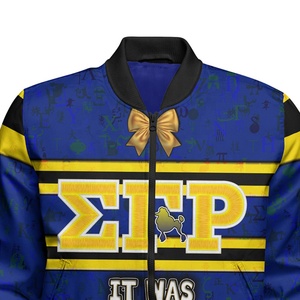 Chaqueta Deportiva de Poliéster con Cremallera para Hermandad Sigma Gamma Rho, Colores Vibrantes, Ajuste Cómodo, Protección UV, Secado Rápido, Personalizable en la Parte Delantera, Estilo Griego - Product Image 5