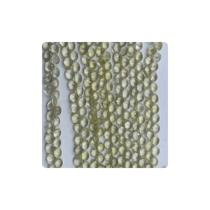 Cuentas de Cuarzo Limón Natural de Alta Calidad, Forma de Corazón Facetado, Briolette, de 7mm a 8mm, Hilo de 8 Pulgadas, Cuentas de Piedras Preciosas - Product Image 2