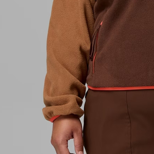 Sudadera de Mujer con Bloques de Color, Cuello Alto y Material de Felpa, con Diseño de Logotipo Personalizado, Ropa Casual para Invierno, Precio al por Mayor - Product Image 3