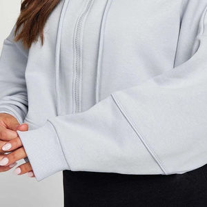 Wholesale Autumn Women <b>Hoodies</b> Pockets Crop Sport Jacket Female Fitness Yoga Shirt Top <b>Workout</b> <b>Hoodies</b> - Product Image 5