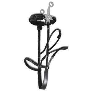 Bridon en cuir de vache de haute qualité avec rembourrage doux, bande de nez et boucles, produits de licol pour chevaux - Product Image 6