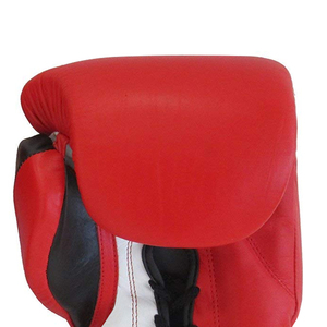 Guantes de boxeo con cordones Entrenamiento Muay Thai Cuero de vaca genuino Sparring Saco de boxeo Guante - Product Image 5