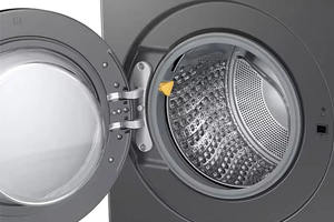 Sur mesure 5,3 Cu. Lave-linge séchant tout-en-un à chargement frontal, classe énergétique 1, écran tactile, acier inoxydable - Product Image 5