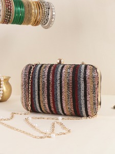 Pas encore d'avis Dernier Populaire Perle Broderie Paillettes Soirée Embrayage Mariage Femmes Soirée Sac - Product Image 2