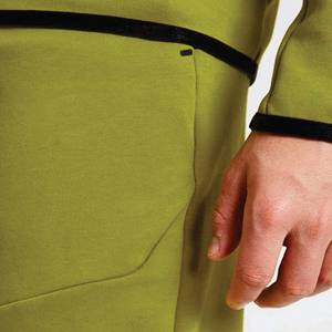 Logo de marque personnalisé 69% coton 31% polyester vert garçons Tech polaire survêtement fermeture éclair complète à capuche Joggers pantalons de survêtement survêtement - Product Image 6