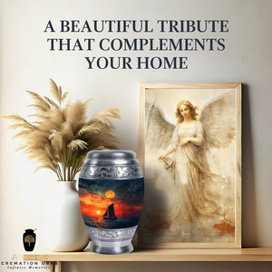 Urna de cremación de aluminio hecha a mano, urnas de cremación Premium, revestimiento Meena, diseño a prueba de fugas - Product Image 4