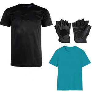 Men's Casual Polyester Woven Muscle Top Quick Dry Fitness Gym Workout Running T-Shirt Solid Plain Dyed Hot Selling Athletic Free - Product Image 4