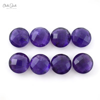 Améthyste violette naturelle de qualité supérieure, 8 mm, forme ronde, coupe briolette, pierre précieuse en vrac, acheter en ligne chez un fournisseur vérifié Alibaba