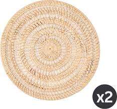 Mantel Individual de ratán de estilo real al por mayor, placa de cargador de ratán tallada a mano, esteras y almohadillas creativas para fiesta de boda con flores de mimbre - Product Image 2