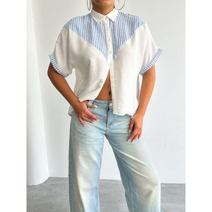 Chemisiers et chemises rayés pour femmes en gros - Product Image 3