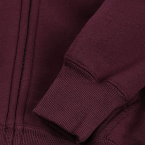 Sweat-shirts thermiques zippés grande taille de haute qualité pour hommes, 100 % coton, couleur unie, broderie personnalisée, design épaules tombantes, polaire d'hiver - Product Image 5