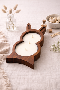 Frascos de Madera de Mango con Forma de Conejo, Hechos a Mano por Artesanos Indios, de Alta Calidad, para Decoración Navideña del Hogar y Jardín - Product Image 3