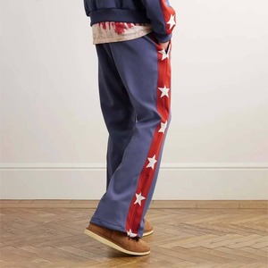 Jogging avec poche Streetwear Pantalon large pour homme Pantalon cargo Design personnalisé Pantalon homme droit incurvé rayé - Product Image 2