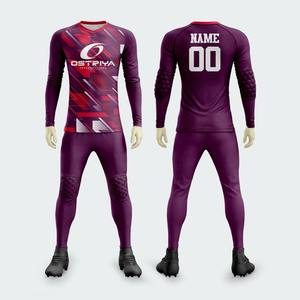 Nouveau design, maillot de gardien de but rembourré à manches longues pour adultes, entraînement de football, avec pantalon rembourré, uniformes de gardien de but pour hommes - Product Image 5