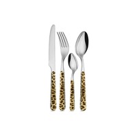 Couverts en acier inoxydable utilisés dans les ustensiles de cuisine Table Café Usage domestique Couleur argent Enduit Couverts finis Designer Poignée Lot de 4