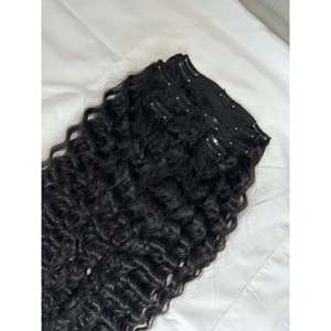 Extensions de cheveux vierges bouclés indiens à clipser, 200-220 grammes, styles lâches, ondulés profonds, raides crépus, 8 à 36 pouces, cheveux vietnamiens étirés - Product Image 2