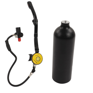 Mini-bouteille de plongée 1L en aluminium, cylindre de plongée portable, bouteille d'air pour la respiration sous-marine DIN - Product Image 1